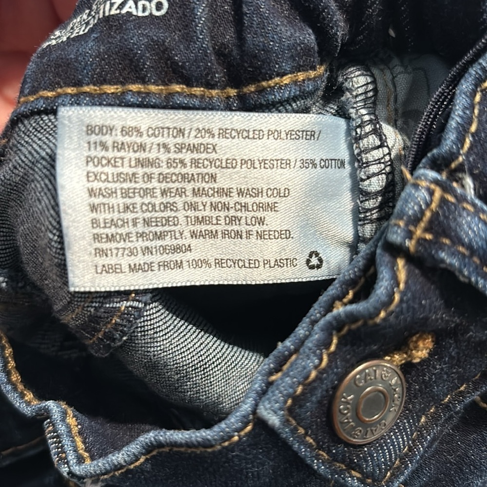 Cat & Jack Super Stretch Skinny Boys Toddler Jeans 2T - Picture 8 of 8